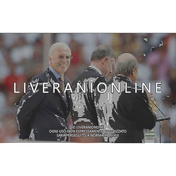 Monaco 09/06/2006 Cerimonia inaugurale dei Mondiali di calcio Germania 2006 nella foto Blatter Joseph, Franz Beckenbauer ph luzzani/ag. aldo liverani