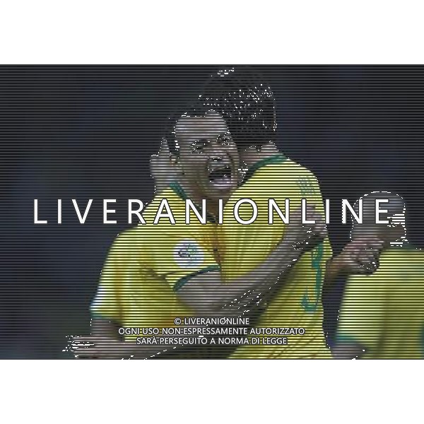 COPPA DEL MONDO DI CALCIO GERMANIA 2006 3-6-06 BRASILE - CROAZIA NELLA FOTO ESULTANZA brasile PH: LUZZANI/LIVERANI 