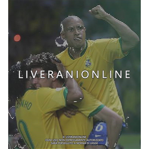 COPPA DEL MONDO DI CALCIO GERMANIA 2006 3-6-06 BRASILE - CROAZIA NELLA FOTO ESULTANZA brasile PH: LUZZANI/LIVERANI 