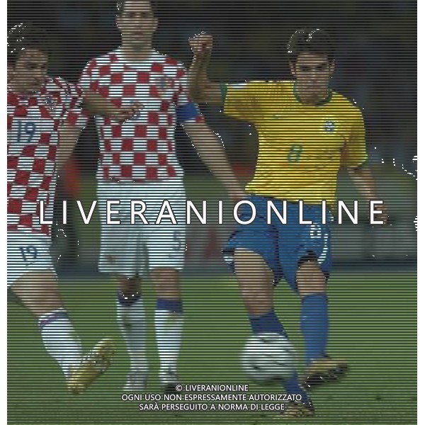 COPPA DEL MONDO DI CALCIO GERMANIA 2006 3-6-06 BRASILE - CROAZIA NELLA FOTO gol kaka PH: LUZZANI/LIVERANI 