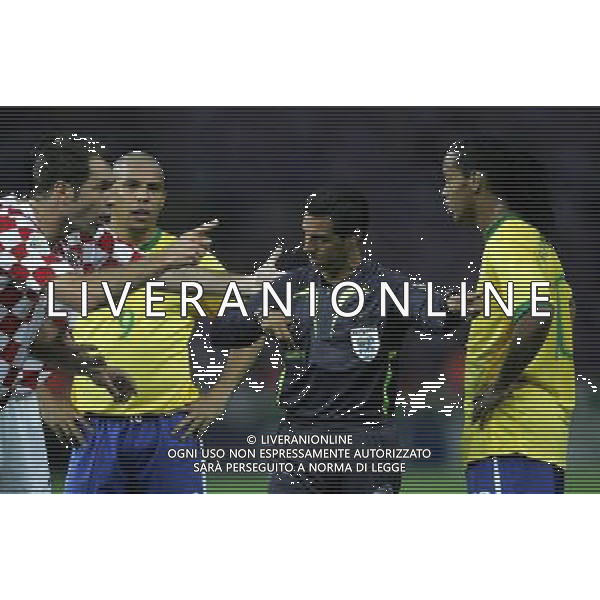 COPPA DEL MONDO DI CALCIO GERMANIA 2006 3-6-06 BRASILE - CROAZIA proteste PH: LUZZANI/LIVERANI 