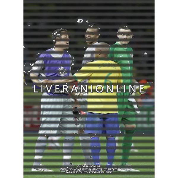 COPPA DEL MONDO DI CALCIO GERMANIA 2006 3-6-06 BRASILE - CROAZIA NELLA FOTO FINE GARA PH: LUZZANI/LIVERANI 