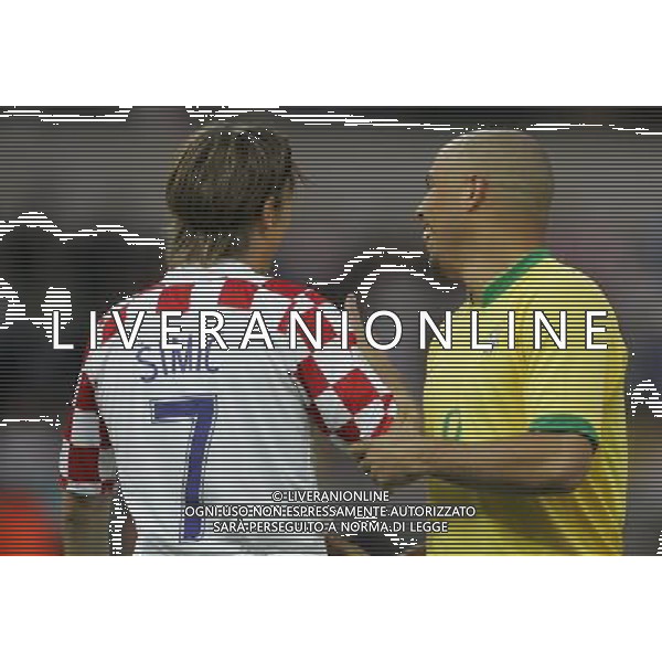Berlino (ger) 13-06-2006 World Cup Germany 2006 brasile-croazia 1 : 0 nella foto ronaldo e simic ph marco luzzani/ag aldo liverani s.a.s.