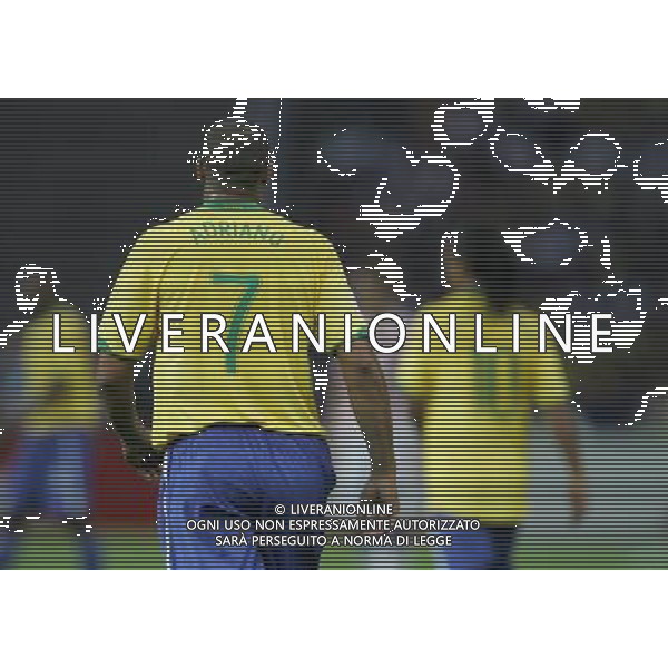 Berlino (ger) 13-06-2006 World Cup Germany 2006 brasile-croazia 1 : 0 nella foto adriano e ronaldinho ph marco luzzani/ag aldo liverani s.a.s.