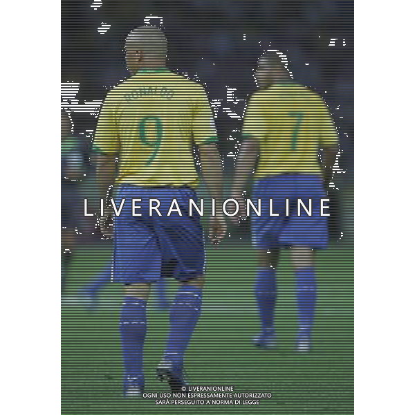 Berlino (ger) 13-06-2006 World Cup Germany 2006 brasile-croazia 1 : 0 nella foto ronaldo e adriano ph marco luzzani/ag aldo liverani s.a.s.