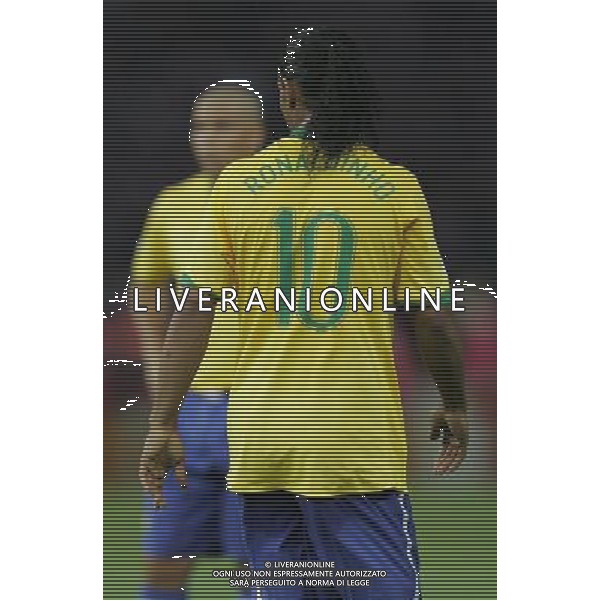 Berlino (ger) 13-06-2006 World Cup Germany 2006 brasile-croazia 1 : 0 nella foto ronaldinho e ronaldo ph marco luzzani/ag aldo liverani s.a.s.