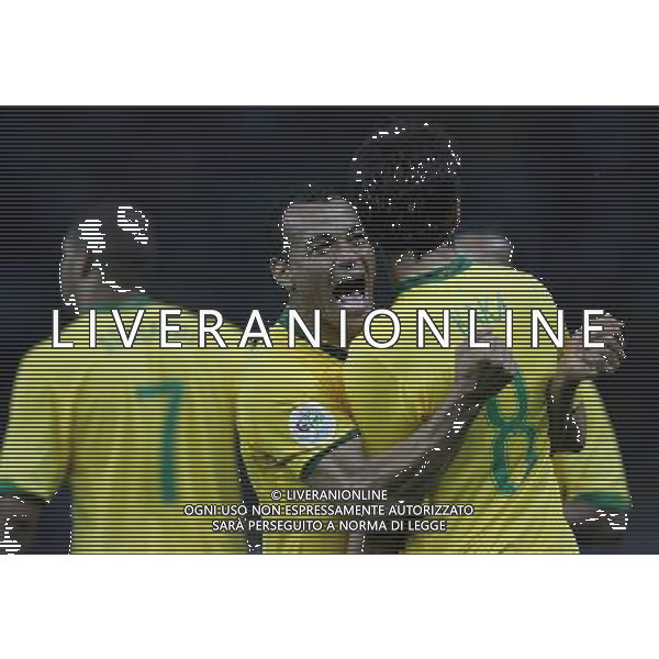 Berlino (ger) 13-06-2006 World Cup Germany 2006 brasile-croazia 1 : 0 nella foto kaka esulta con cafu\' dopo il gol ph marco luzzani/ag aldo liverani s.a.s.