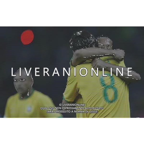 Berlino (ger) 13-06-2006 World Cup Germany 2006 brasile-croazia 1 : 0 nella foto kaka esulta con ronaldinho dopo il gol ph marco luzzani/ag aldo liverani s.a.s.