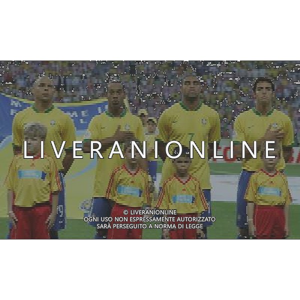 Berlino (ger) 13-06-2006 World Cup Germany 2006 brasile-croazia 1 : 0 nella foto ronaldo, ronaldinho, adriano e kaka ph marco luzzani/ag aldo liverani s.a.s.