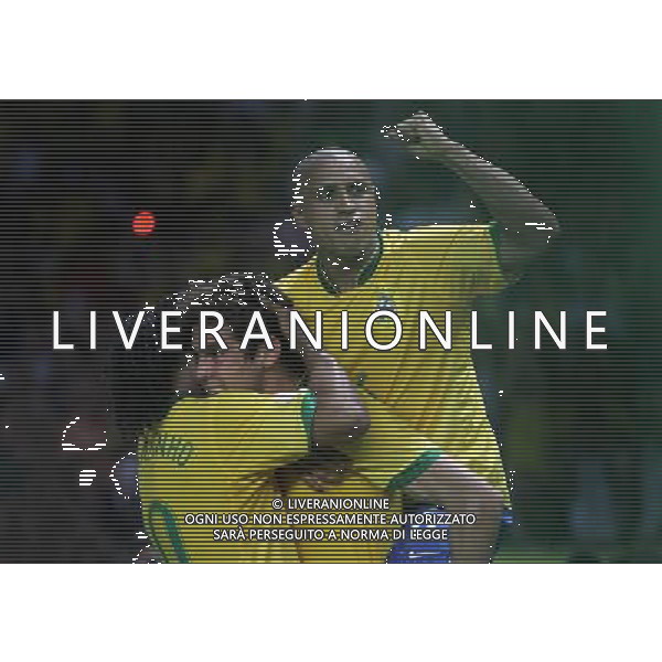 Berlino (ger) 13-06-2006 World Cup Germany 2006 brasile-croazia 1 : 0 nella foto kaka esulta con i compagni dopo il gol ph marco luzzani/ag aldo liverani s.a.s.