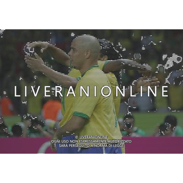 Berlino (ger) 13-06-2006 World Cup Germany 2006 brasile-croazia 1 : 0 nella foto kaka esulta con i compagni dopo il gol ph marco luzzani/ag aldo liverani s.a.s.