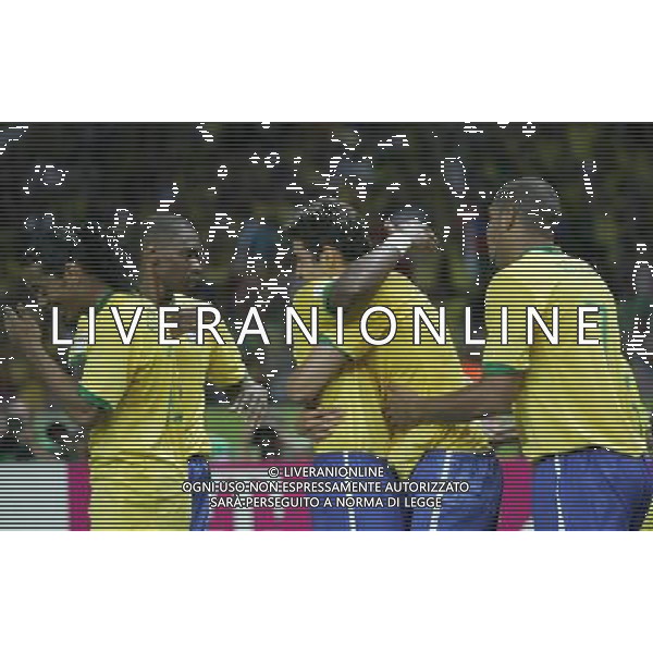 Berlino (ger) 13-06-2006 World Cup Germany 2006 brasile-croazia 1 : 0 nella foto kaka esulta con i compagni dopo il gol ph marco luzzani/ag aldo liverani s.a.s.