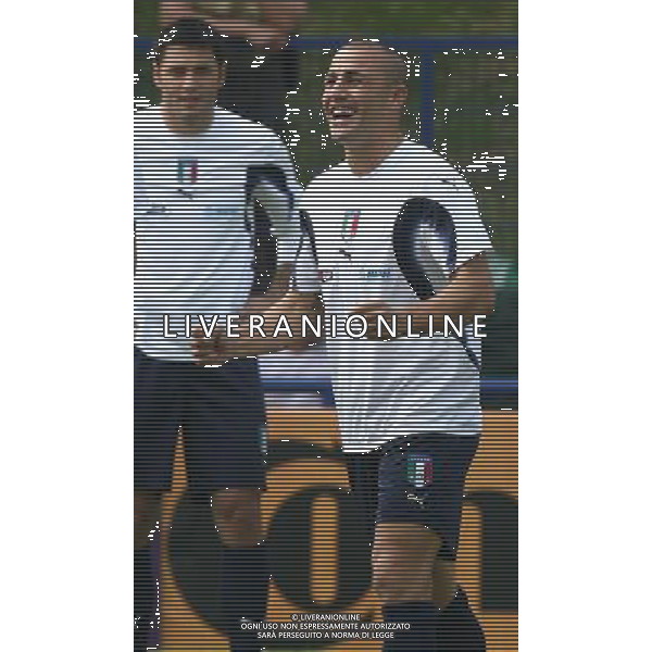 Duisburg 14 giugno 2006 Allenamento della nazionale italiana presso il centro sportivo MSV Duisburg nella foto: Cannavaro Fabio foto Andry / Ag. Aldo Liverani