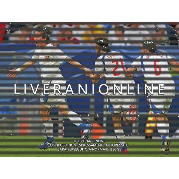 Usa - Repubblica Ceca Mondiali germania 12.06.2006 nella foto esultanza di Tomas Rosicky con UJFALUSI e JANKULOVSKI copyright by firo sportphoto/Ag. Aldo liverani Only Italy