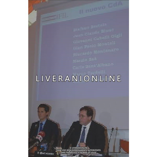 CDA - consiglio di amministrazione della Juventus Torino 14/06/2006 nella foto John Elkann con Carlo Sant\'Albano, amministratore delegato della Juventus ph arcaini/ag. aldo liverani