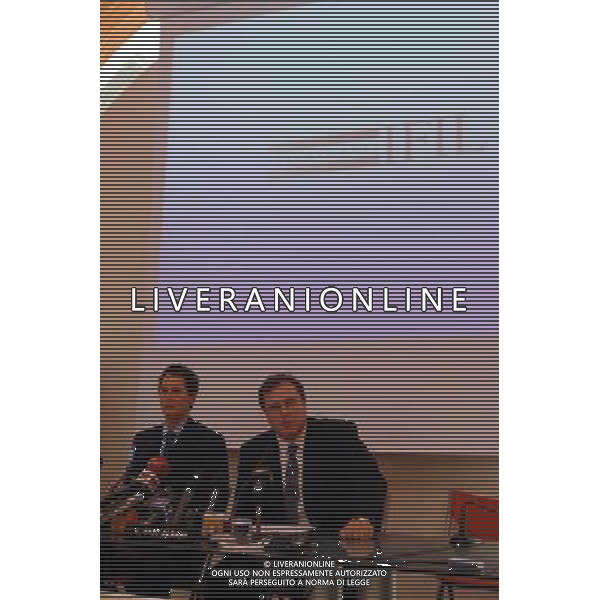 CDA - consiglio di amministrazione della Juventus Torino 14/06/2006 nella foto John Elkann con Carlo Sant\'Albano, amministratore delegato della Juventus ph arcaini/ag. aldo liverani