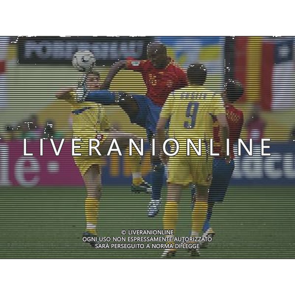 World Cup Germany 2006 14-06-2006 spagna ukraina 4:0 nella fotosenna, totan, gusiev e pernia ph marco luzzani/ag aldo liverani s.a.s.