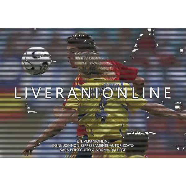 World Cup Germany 2006 14-06-2006 spagna ucraina 4:0 nella foto xabi alonso e tymaschuk ph marco luzzani/ag aldo liverani s.a.s.