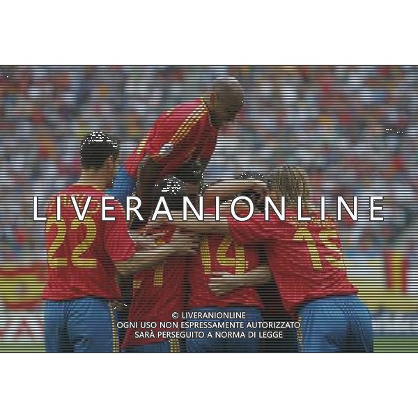 World Cup Germany 2006 14-06-2006 spagna ucraina 4:0 nella foto esultanza spagna primo gol ph marco luzzani/ag aldo liverani s.a.s.