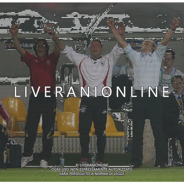 Germani - Polonia Mondiali Germania FIFA World Cup 14/06/2006 nella foto esultanza in panchina di JŸrgen KLINSMANN con il Dr. M†LLER WOHLFARTH e Andreas K…PKE copyright by firo sportphoto/Ag. Aldo Liverani Only Italy