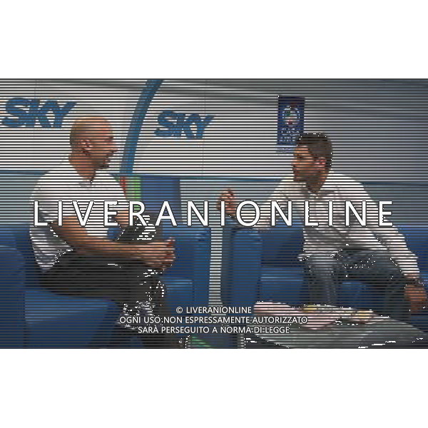 Duisburg 15 giugno 2006 Casa Azzurri situata presso lo stadio MSV Duisburg nella foto: Vialli Gianluca e Boban Zvonimir foto Andry / Ag. Aldo Liverani