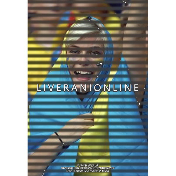 germania mondiali 2006 svezia-paraguay nella foto: tifo della svezia ph luzzani/ag aldo liverani 