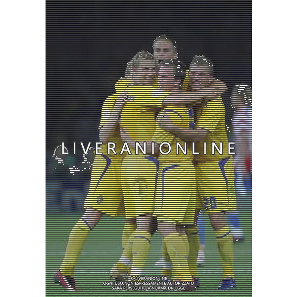 germania mondiali 2006 svezia-paraguay nella foto:esultanza svezia a fine gara ph luzzani/ag aldo liverani 