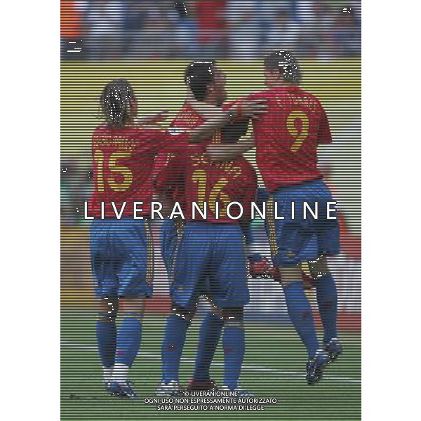 Lipsia (GER) 14-06-2006 World Cup Germany 2006 spagna-ucraina 4:0 nella foto esultanza spagna ph Marco Luzzani/ag aldo liverani s.a.s.