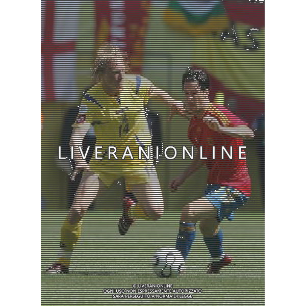 Lipsia (GER) 14-06-2006 World Cup Germany 2006 spagna-ucraina 4:0 nella foto gusin e garcia luis ph Marco Luzzani/ag aldo liverani s.a.s.