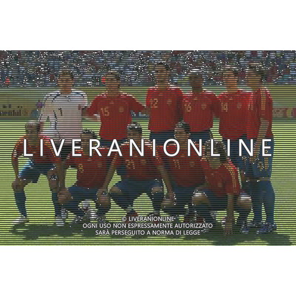 Lipsia (GER) 14-06-2006 World Cup Germany 2006 spagna-ucraina 4:0 nella foto spagna formazione ph Marco Luzzani/ag aldo liverani s.a.s.