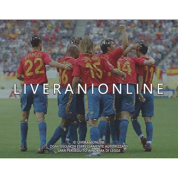 Lipsia (GER) 14-06-2006 World Cup Germany 2006 spagna-ucraina 4:0 nella foto esultanza spagna ph Marco Luzzani/ag aldo liverani s.a.s.