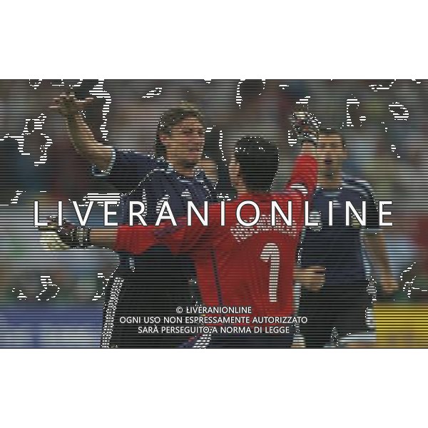 ARGENTINA-SERBIA MONTENEGRO GERMANIA 2006 16/06/2006 NELLA FOTO esultanza argentina FOTO MARCO LUZZANI-AGENZIA ALDO LIVERANI
