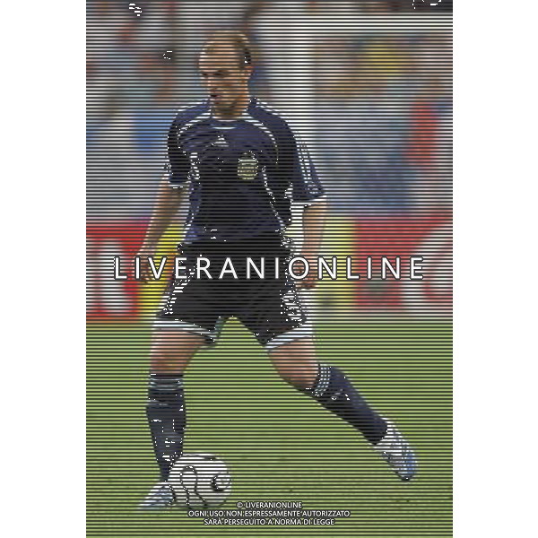 Gelsenkirchen 16-06-2006 Worl Cup Germany 2006 Argentina-Serbia Montenegro 6:0 nella foto cambiasso esteban ph marco luzzani/ag aldo liverani s.a.s.