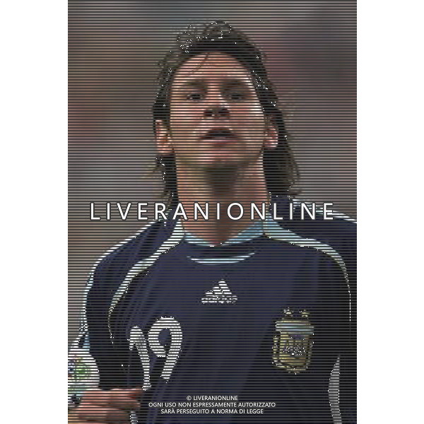 Gelsenkirchen 16-06-2006 Worl Cup Germany 2006 Argentina-Serbia Montenegro 6:0 nella foto messi lionel esulta dopo il gol ph marco luzzani/ag aldo liverani s.a.s.