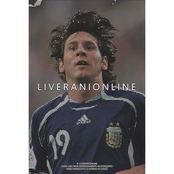 Gelsenkirchen 16-06-2006 Worl Cup Germany 2006 Argentina-Serbia Montenegro 6:0 nella foto messi lionel esulta dopo il gol ph marco luzzani/ag aldo liverani s.a.s.