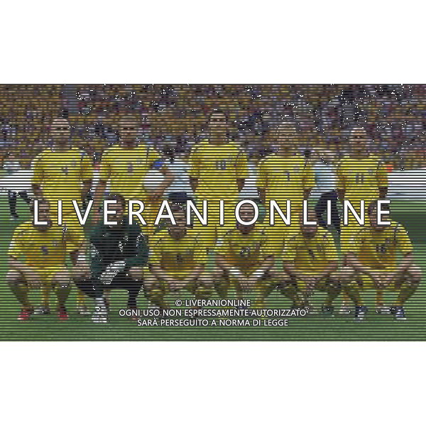 Berlino 1/06/2006 World Cup Germany 2006 svezia-paraguay nella foto formazione svezia ph marco luzzani/aga aldo liverani s.a.s.