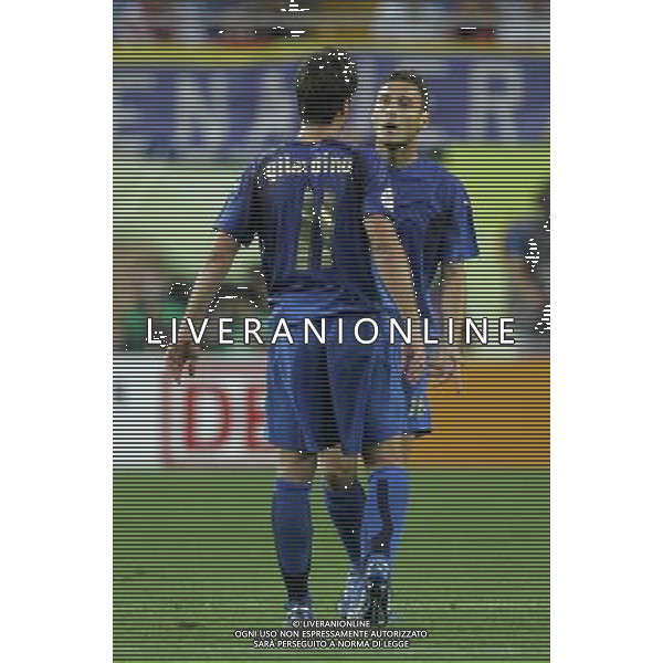 ITALIA-USA GERMANIA 2006CAMPIONATI DEL MONDO 17/06/2006 NELLA FOTO TOTTI-GIALRDINO FOTO LUZZANI MARCO-AGENZIA ALDO LIVERANI
