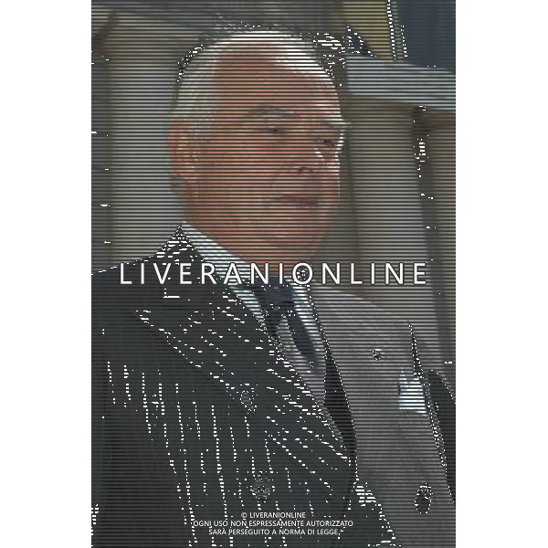 Genova, 15/06/06 Inaugurazione della mostra \'Semper uniti in gloria. I sessant\'anni della Sampdoria\' Nella foto: Il Presidente Riccardo Garroneall\'ingresso di Palazzo Ducale ph alessandro pintimalli / ag aldo liverani s.a.s.