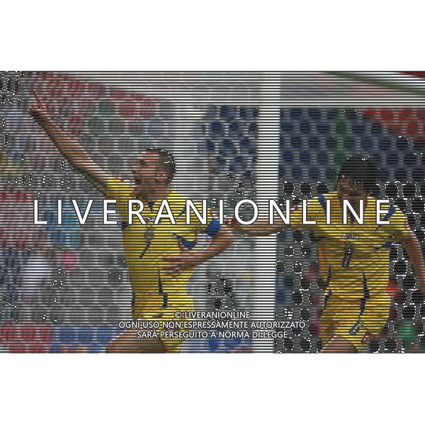 Arabia Saudita - Ucraina Mondiali Germania 19/06/2006 nella foto esultanza dopo il gol di Andriy Shevchenko, del 0-3 copyright by firo sportphoto/ag. aldo liverani only italy