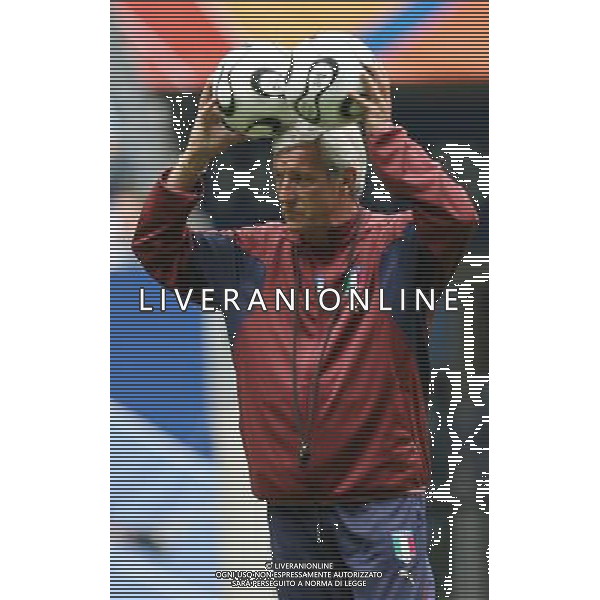 Hamburg 21 giugno 2006 Allenamento ufficiale della nazionale italiana presso il Fifa World Cup Stadium di Hamburg nella foto: Lippi Marcello foto Andry / Ag. Aldo Liverani