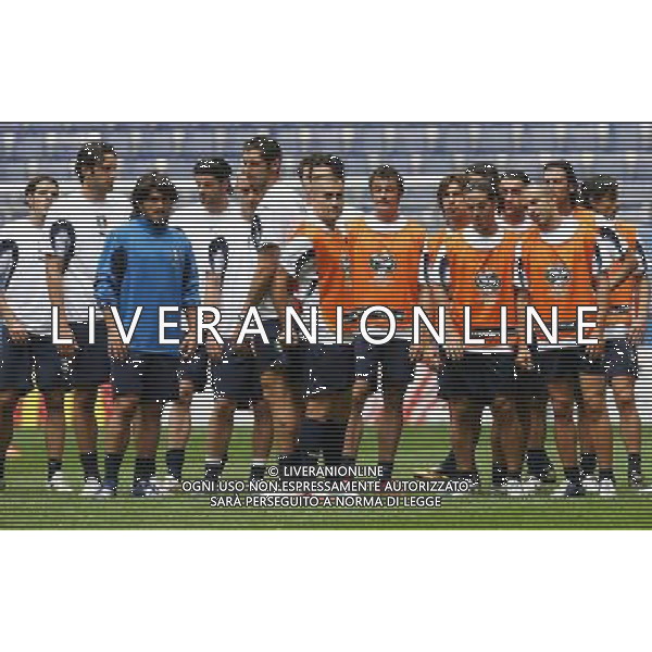 Hamburg 21 giugno 2006 Allenamento ufficiale della nazionale italiana presso il Fifa World Cup Stadium di Hamburg nella foto: il gruppo della nazionale foto Andry / Ag. Aldo Liverani