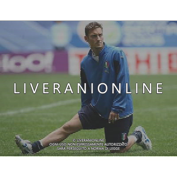 Hamburg 21 giugno 2006 Allenamento ufficiale della nazionale italiana presso il Fifa World Cup Stadium di Hamburg nella foto: Totti Francesco foto Andry / Ag. Aldo Liverani