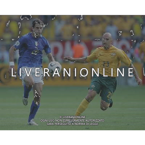 Italia - Australia mondiali Germania 26/06/2006 nella foto simone perrotta e bresciano mark ph luzzani/ag. aldo liverani