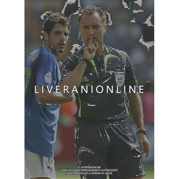 Italia - Australia mondiali Germania 26/06/2006 nella foto arbitro cantalejo e perrotta simone ph luzzani/ag. aldo liverani