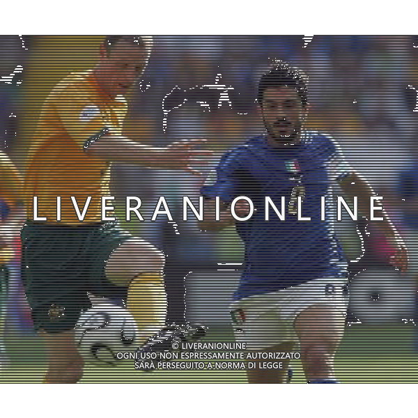 Italia - Australia mondiali Germania 26/06/2006 nella foto gennaro gattuso e moore ph luzzani/ag. aldo liverani