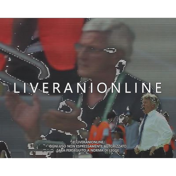 Italia - Australia mondiali Germania 26/06/2006 nella foto guus hiddink e sul tabellone luminoso lippi ph luzzani/ag. aldo liverani