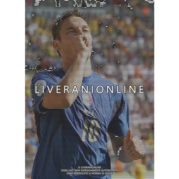 Italia - Australia mondiali Germania 26/06/2006 nella foto esultanza dopo il gol su rigore di francesco totti che mima il ciucciotto ph luzzani/ag. aldo liverani