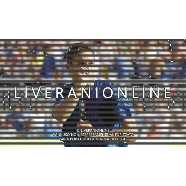 Italia - Australia mondiali Germania 26/06/2006 nella foto esultanza dopo il gol su rigore di francesco totti che mima il ciucciotto ph luzzani/ag. aldo liverani