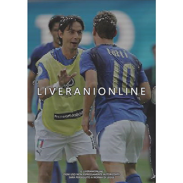 Italia - Australia mondiali Germania 26/06/2006 nella foto esultanza di filippo inzaghi dopo il gol su rigore di francesco totti ph luzzani/ag. aldo liverani