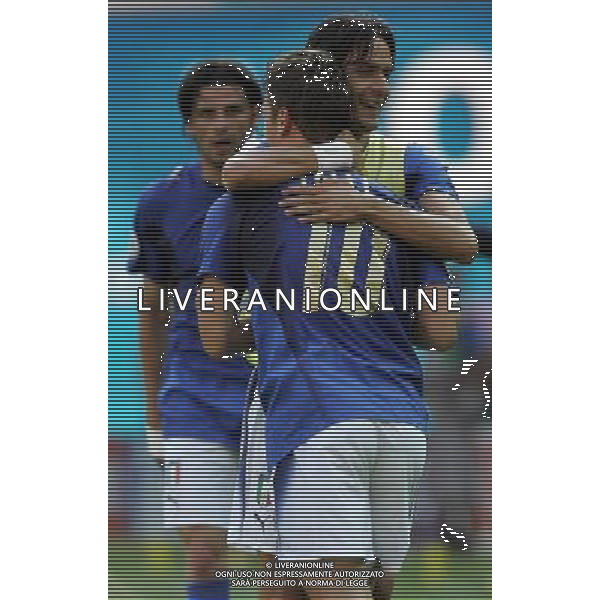 Italia - Australia mondiali Germania 26/06/2006 nella foto esultanza di filippo inzaghi dopo il gol su rigore di francesco totti ph luzzani/ag. aldo liverani